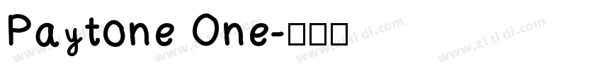 Paytone One字体转换